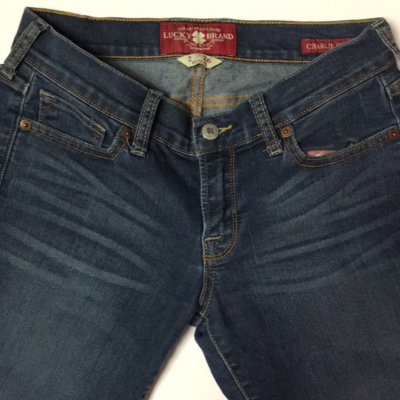 Lucky Brand Charlie Skinny Jeans 2/26 Regular - Picture 2 of 8